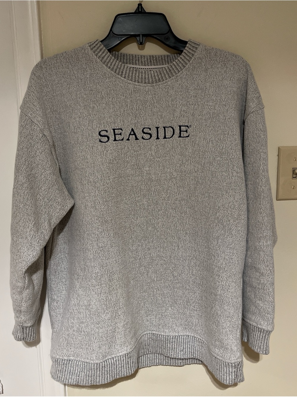 Seaside Heather Gray Crewneck Sweater